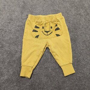 Zara Baby Tiger Pants Size 3-6 Months Yellow Cotton